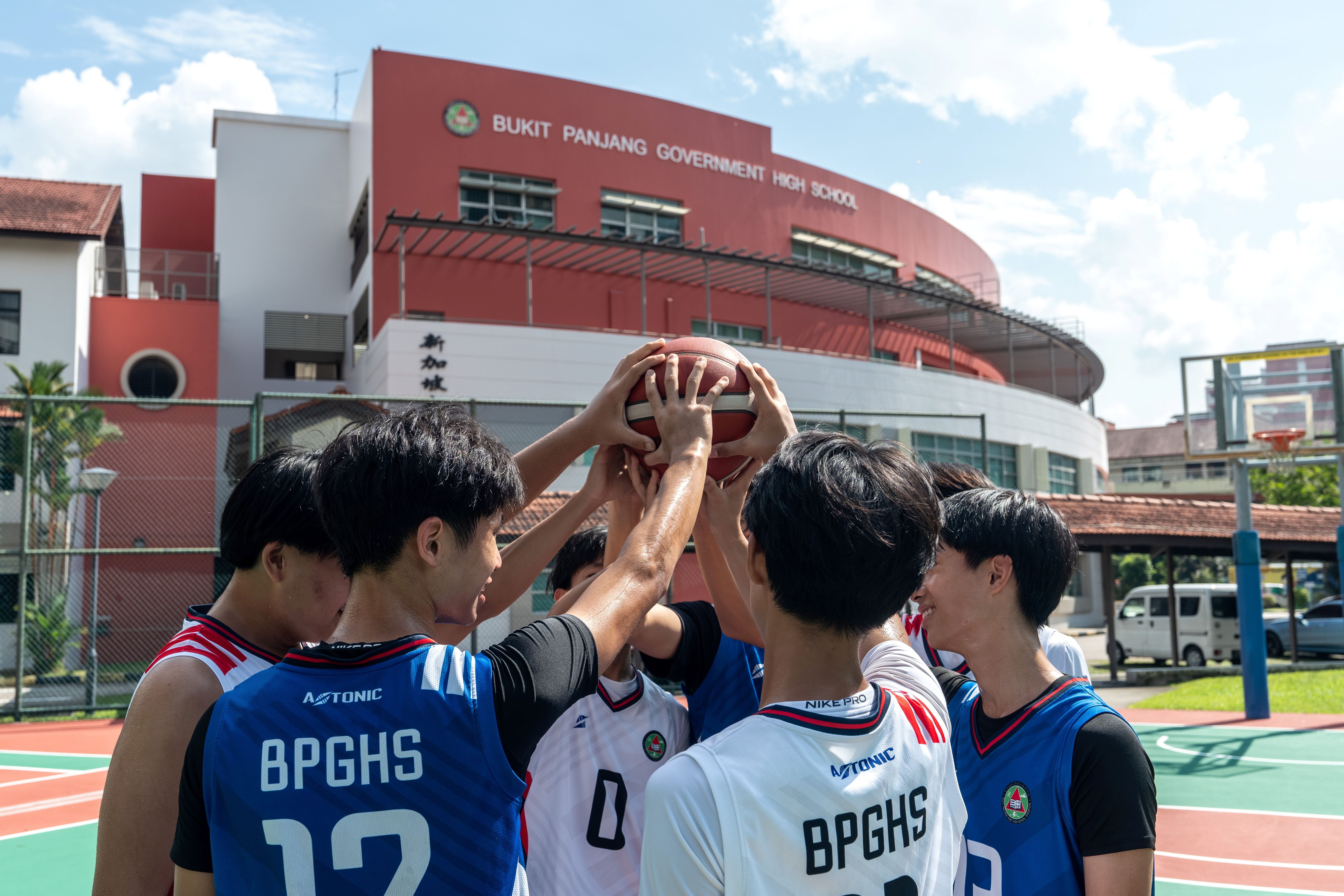 group shot of basketballers